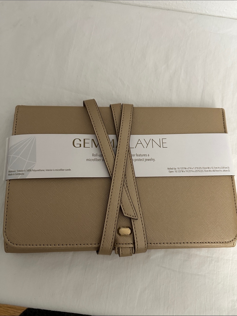 NWT Gemma Layne Roll Up Travel Jewelry Organizer